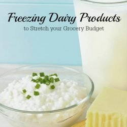 Freezing Dairy Products